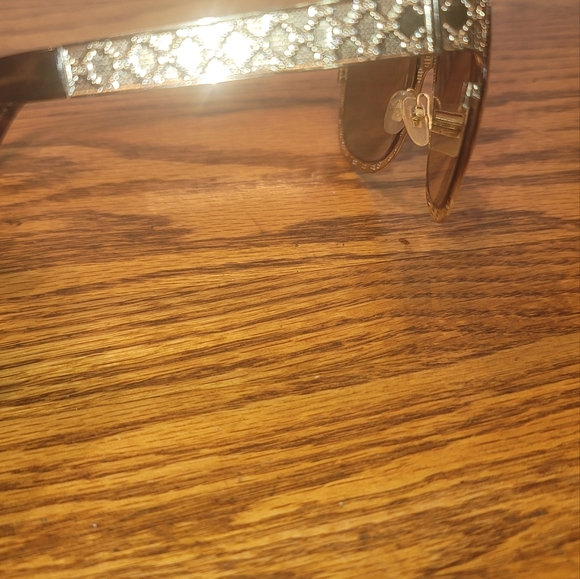 Gucci Gold Microguccissima GG Logo Metal Sunglasses - Picture 7 of 11